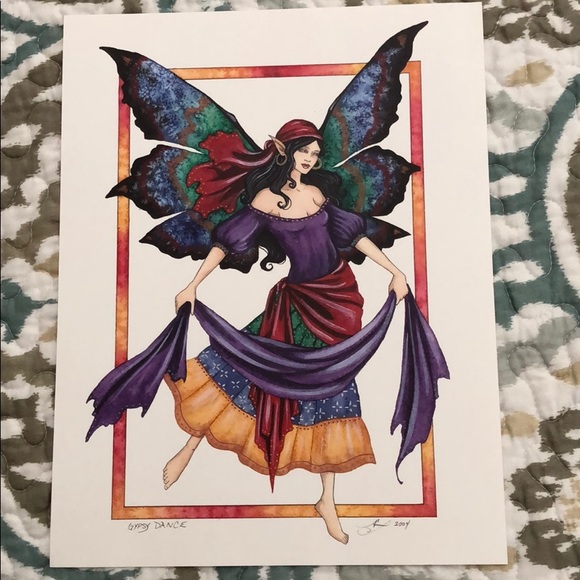 Other - ‘Gypsy Dance’ art print by Amy Brown